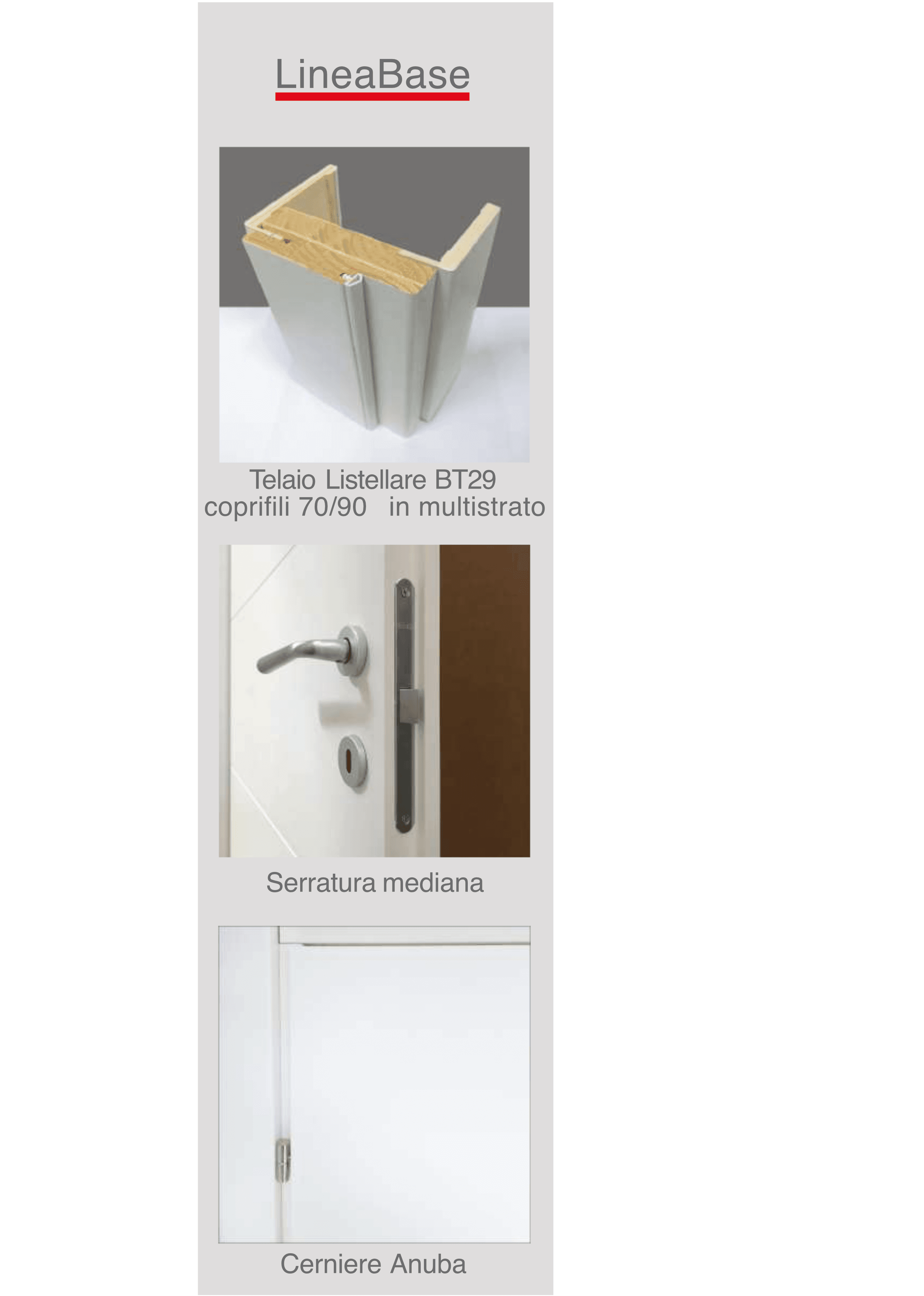 Detalii tehnice Linea Base & Rev MD